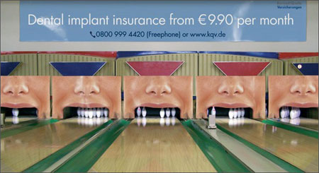 Guerilla marketing zubné implantáty