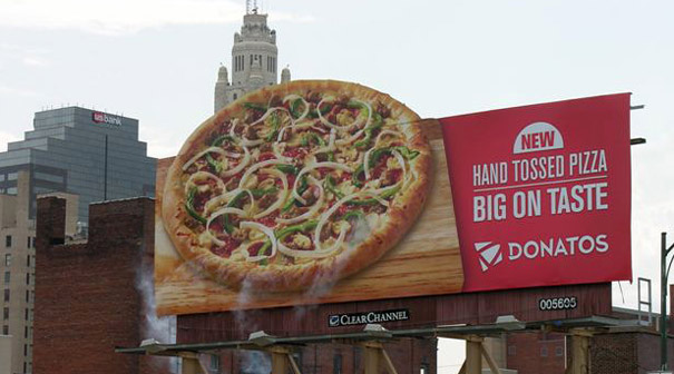 Guerilla marketingová kampaň PIZZA