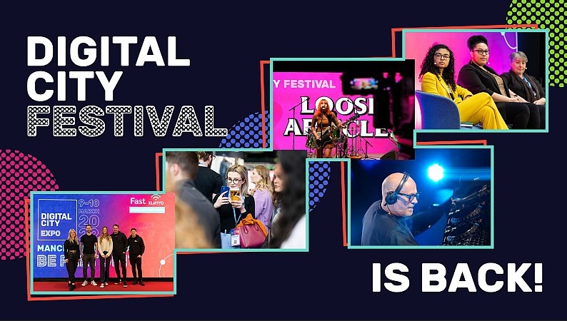 Digital City Festival v Manchesteri v marci 2023